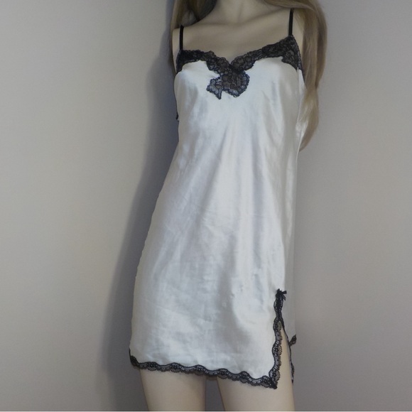 Victoria's Secret Other - Vintage Victoria Secret White and Black Lace Dress